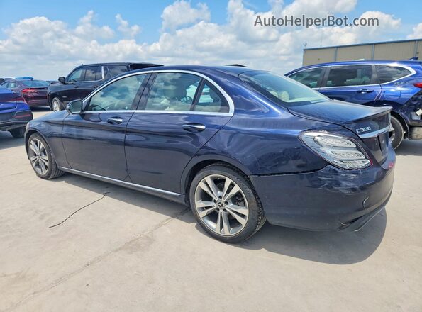 55SWF4JB2JU276021 2018 MERCEDES-BENZ C-CLASS Синий Задняя левая четверть