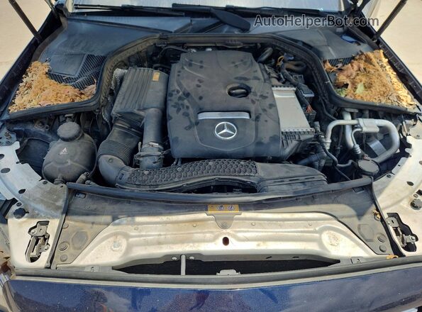 55SWF4JB2JU276021 2018 MERCEDES-BENZ C-CLASS Синий Вид задней части салона