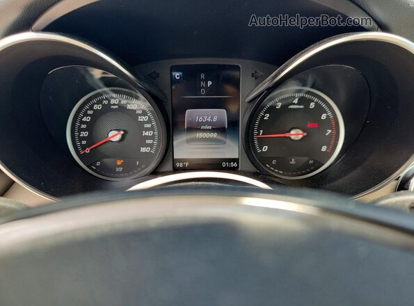 55SWF4JB2JU276021 2018 MERCEDES-BENZ C-CLASS Синий Вид щитка приборов