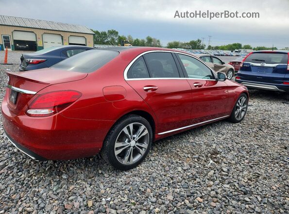 55SWF4JB3GU118893 2016 MERCEDES-BENZ C Бордовый Задняя правая четверть
