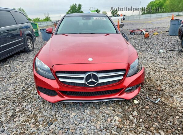 55SWF4JB3GU118893 2016 MERCEDES-BENZ C Бордовый Вид спереди