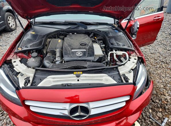 55SWF4JB3GU118893 2016 MERCEDES-BENZ C Бордовый Вид задней части салона