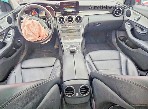 55SWF4JB3GU118893 2016 MERCEDES-BENZ C Бордовый Вид панели приборов