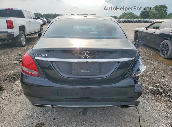 55SWF4JB3GU160433 2016 MERCEDES-BENZ C Black Vista trasera