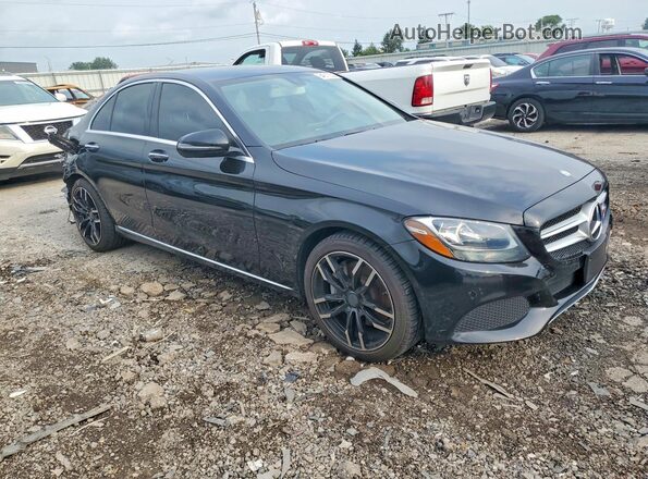55SWF4JB3GU160433 2016 MERCEDES-BENZ C Black Delantero derecho