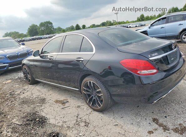 55SWF4JB3GU160433 2016 MERCEDES-BENZ C Black Trasero izquierdo