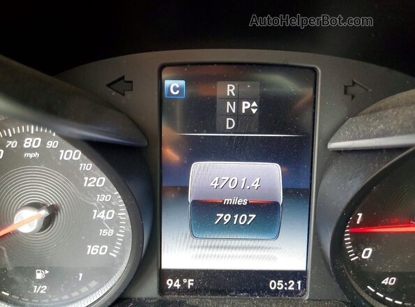 55SWF4JB3GU160433 2016 MERCEDES-BENZ C Black Vista del cuadro de instrumentos