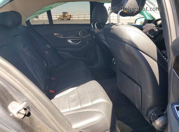 55SWF4JB3GU160612 2016 MERCEDES-BENZ C Gray Вид задніх сидінь