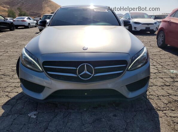 55SWF4JB3GU162277 2016 MERCEDES-BENZ C Silver Вид спереду
