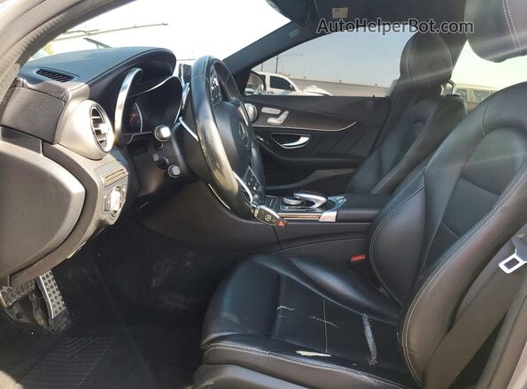 55SWF4JB3GU162277 2016 MERCEDES-BENZ C Silver Вид салону спереду