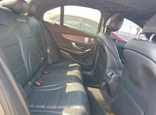 55SWF4JB3GU162277 2016 MERCEDES-BENZ C Silver Rear seats view