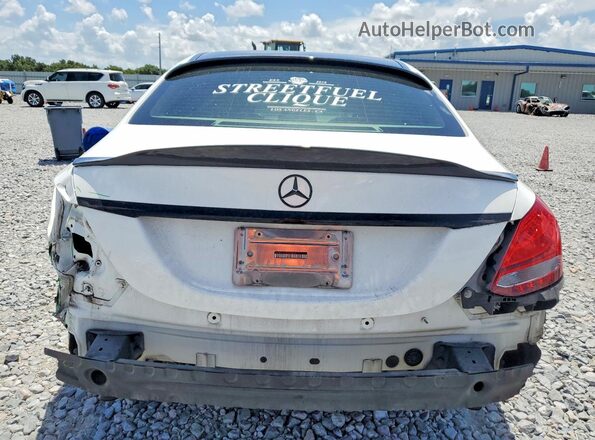 55SWF4JB3GU170234 2016 MERCEDES-BENZ C White Widok z tyłu