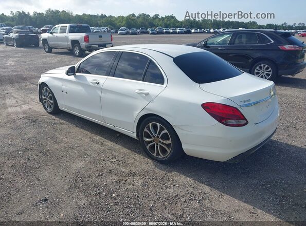 55SWF4JB3GU177961 2016 MERCEDES-BENZ C-CLASS White Rear left