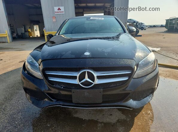 55SWF4JB3HU190758 2017 MERCEDES-BENZ C Black Widok z przodu