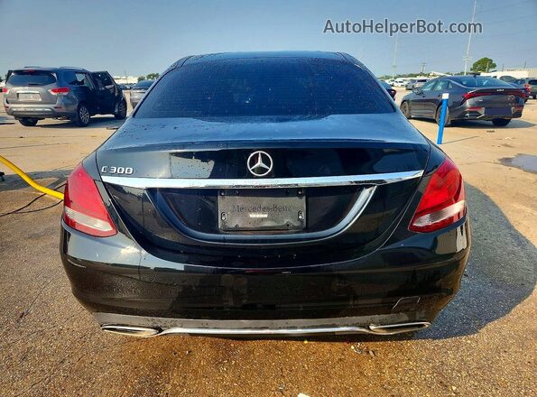 55SWF4JB3HU190758 2017 MERCEDES-BENZ C Black Widok z tyłu