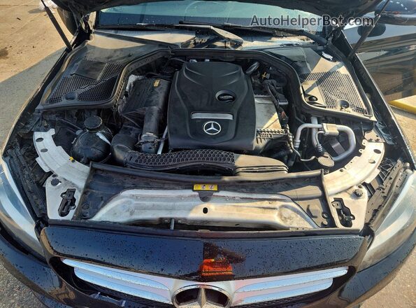 55SWF4JB3HU190758 2017 MERCEDES-BENZ C Black Widok wnętrza z tyłu