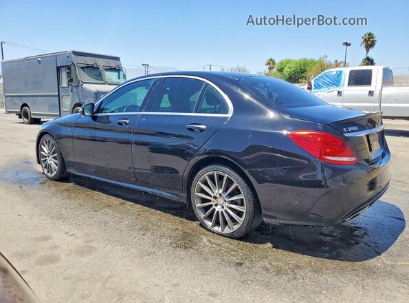 55SWF4JB3HU194552 2017 MERCEDES-BENZ C Black Tył lewy