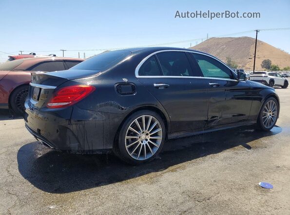 55SWF4JB3HU194552 2017 MERCEDES-BENZ C Black Tył prawy