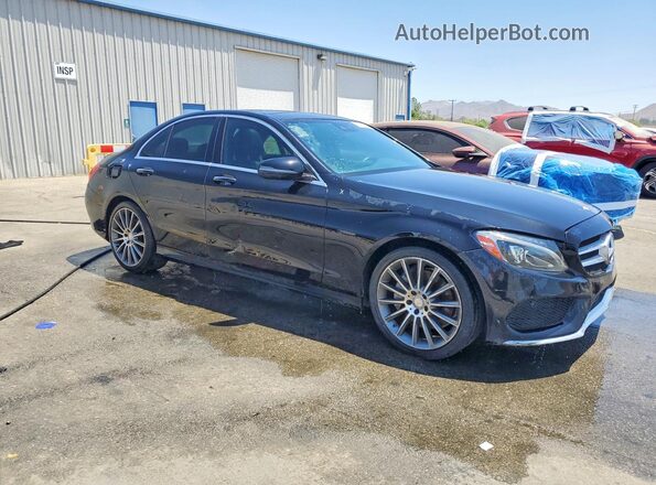 55SWF4JB3HU194552 2017 MERCEDES-BENZ C Black Przód prawy