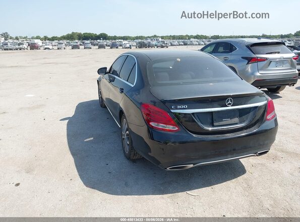 55SWF4JB3HU196799 2017 MERCEDES-BENZ C-CLASS Черный Задняя левая четверть
