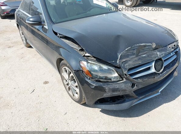 55SWF4JB3HU196799 2017 MERCEDES-BENZ C-CLASS Черный Вид спереди