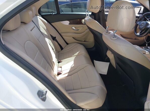 55SWF4JB3HU227162 2017 MERCEDES-BENZ C-CLASS White VIN კოდის სტიკერის ხედი