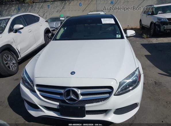 55SWF4JB3HU227162 2017 MERCEDES-BENZ C-CLASS White უკანა სალონის ხედი