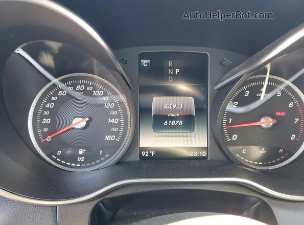 55SWF4JB3JU234862 2018 MERCEDES-BENZ C Black Vista del cuadro de instrumentos