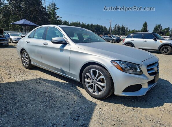 55SWF4JB3JU257591 2018 MERCEDES-BENZ C Silver Przód prawy