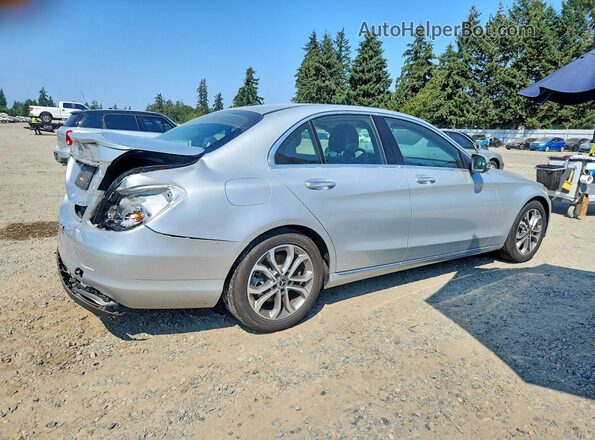 55SWF4JB3JU257591 2018 MERCEDES-BENZ C Silver Tył prawy