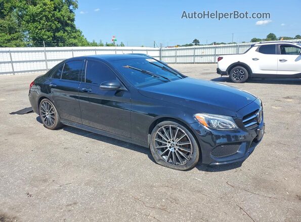 55SWF4JB3JU265318 2018 MERCEDES-BENZ C-CLASS Black Vista frontal
