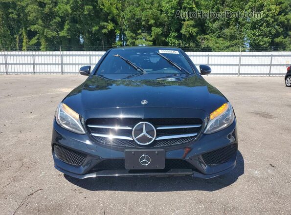 55SWF4JB3JU265318 2018 MERCEDES-BENZ C-CLASS Black Vista trasera