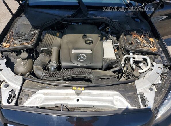55SWF4JB3JU265318 2018 MERCEDES-BENZ C-CLASS Black Vista del compartimento del motor