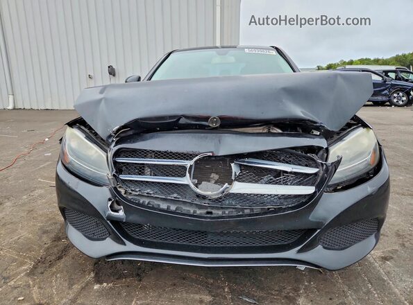 55SWF4JB4GU107773 2016 MERCEDES-BENZ C Black Դիմացի տեսք