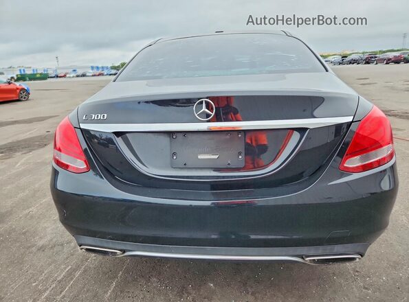 55SWF4JB4GU107773 2016 MERCEDES-BENZ C Black Հետևի տեսք