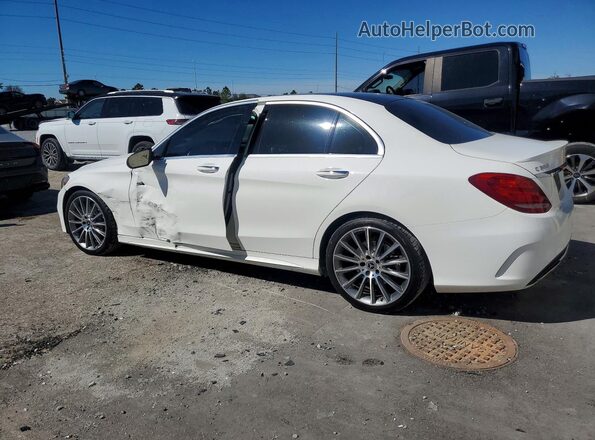 55SWF4JB4GU132656 2016 MERCEDES-BENZ C White Задня ліва чверть