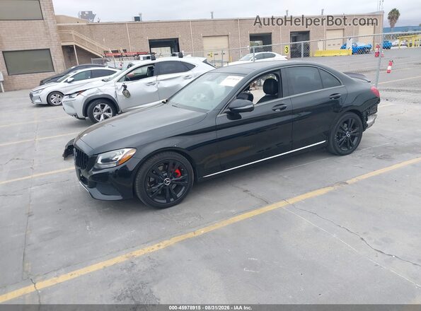 55SWF4JB4GU141552 2016 MERCEDES-BENZ C-CLASS Черный Передняя левая четверть