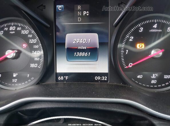 55SWF4JB4GU141552 2016 MERCEDES-BENZ C-CLASS Черный Вид задних сидений