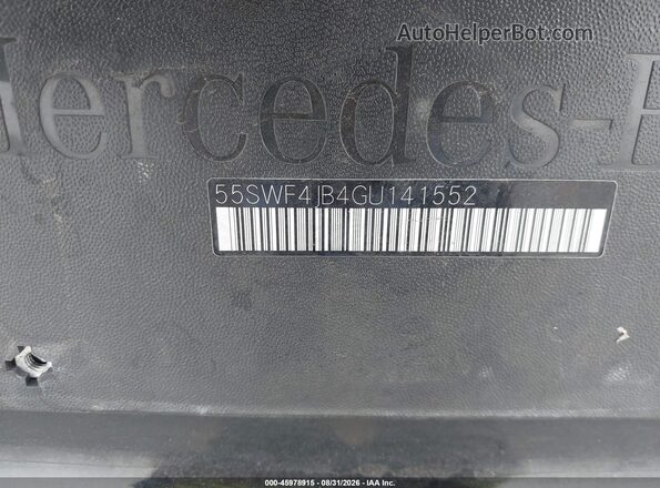 55SWF4JB4GU141552 2016 MERCEDES-BENZ C-CLASS Черный Вид подкапотного пространства