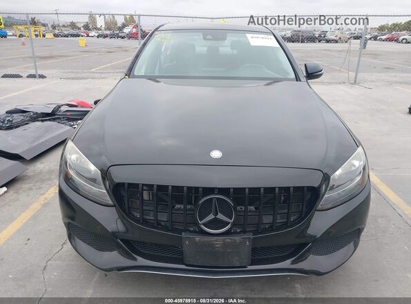 55SWF4JB4GU141552 2016 MERCEDES-BENZ C-CLASS Черный Вид задней части салона