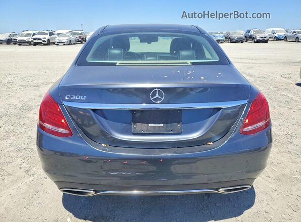 55SWF4JB4GU164801 2016 MERCEDES-BENZ C Gray Widok z tyłu
