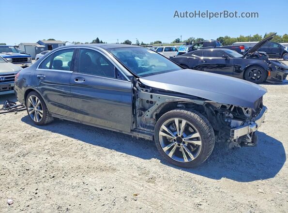 55SWF4JB4GU164801 2016 MERCEDES-BENZ C Gray Przód prawy