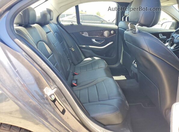 55SWF4JB4GU164801 2016 MERCEDES-BENZ C Gray Widok tylnych siedzeń