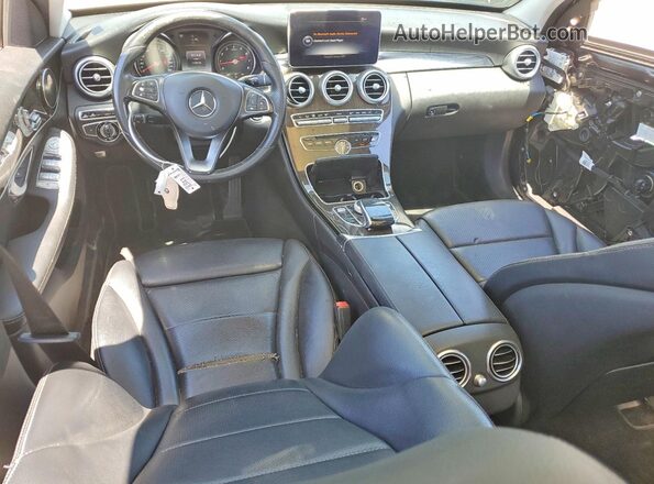 55SWF4JB4GU164801 2016 MERCEDES-BENZ C Gray Widok deski rozdzielczej