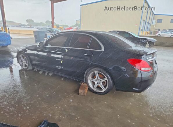 55SWF4JB4GU166015 2016 MERCEDES-BENZ C Черный Задняя левая четверть