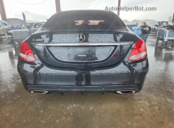 55SWF4JB4GU166015 2016 MERCEDES-BENZ C Черный Вид сзади