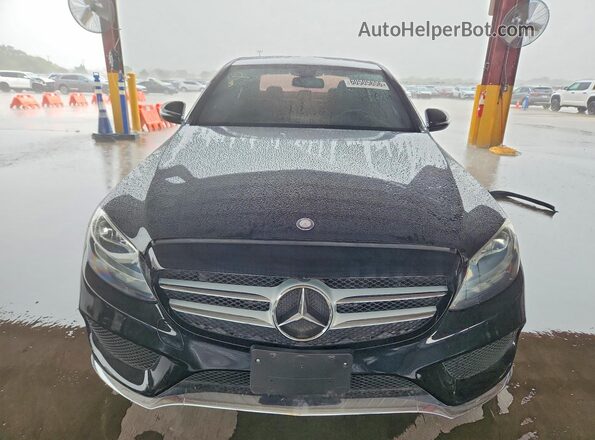 55SWF4JB4GU166015 2016 MERCEDES-BENZ C Черный Вид спереди