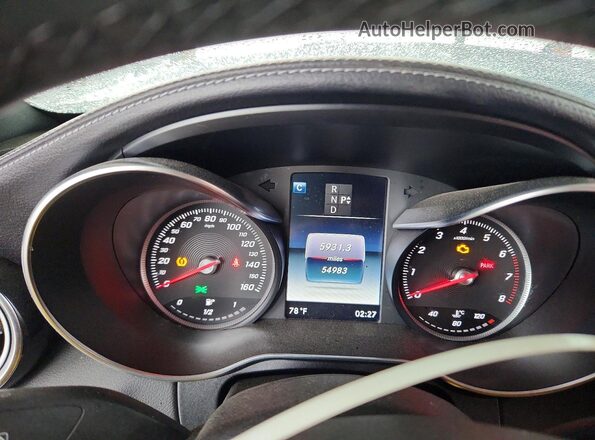 55SWF4JB4GU166015 2016 MERCEDES-BENZ C Черный Вид щитка приборов