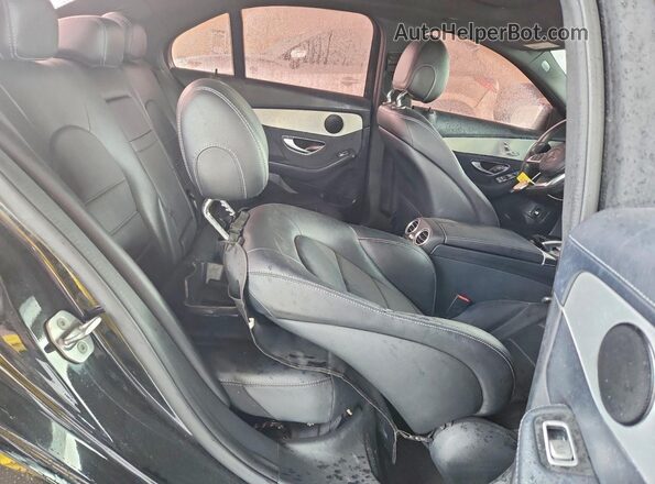 55SWF4JB4GU166015 2016 MERCEDES-BENZ C Черный Вид задних сидений