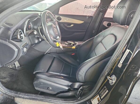 55SWF4JB4GU166015 2016 MERCEDES-BENZ C Черный Вид салона спереди